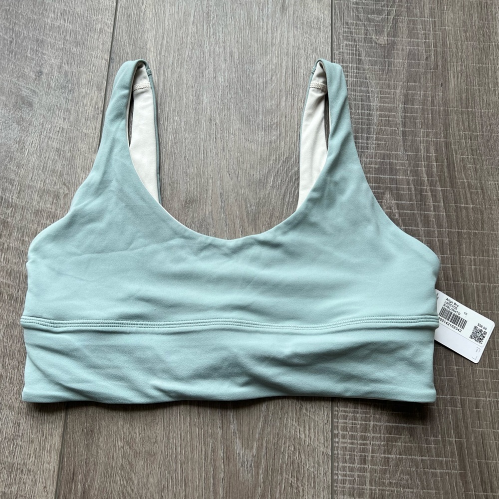 Lululemon Align Bra in Silver Blue / White Opal Size 10